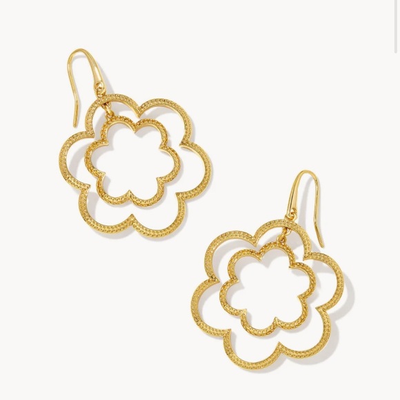 Kendra Scott Jewelry - Kendra Scott Susie Open Frame Earrings in Gold NEW